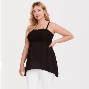 Torrid sharkbite hem tank top